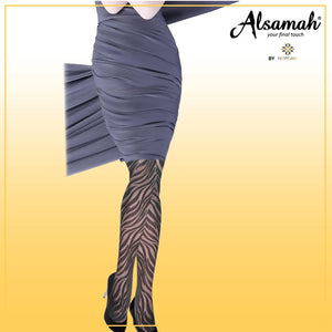 Fashion Roshan Style, Opaque 75 Den Patterned, Reinforced Toe Pantyhose