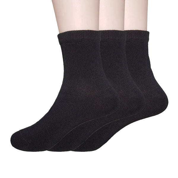 3-pack simple ankle socks